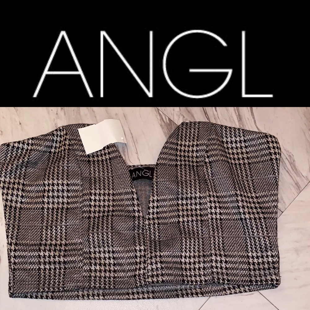 NEW!! ANGL Check crop top 💕